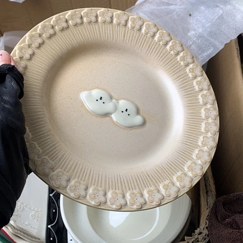 盘陶瓷制品满25拼单发货默认微瑕