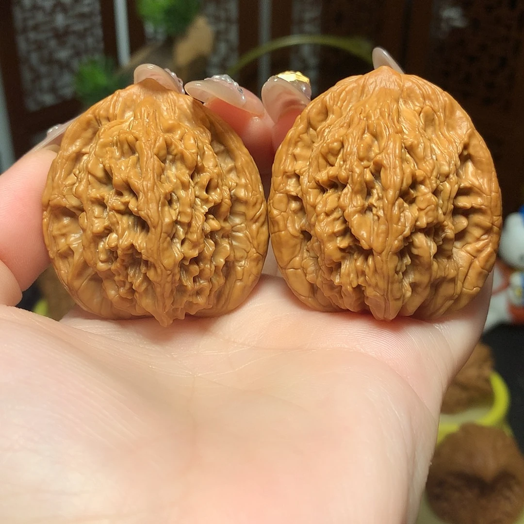 吊坠文玩核桃原装粗筋虎头42➕全品