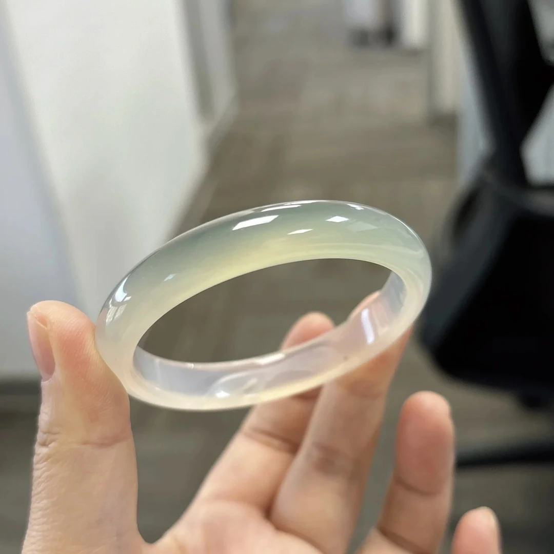 【意境半山水】半山半水冰种玉髓手镯玛瑙显气质多样性发货一只发货