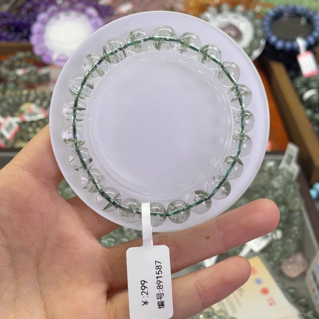 水晶手链未镶嵌绿幽灵8.8mm