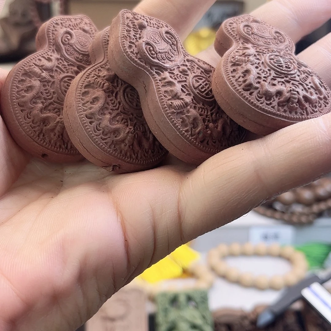 泥塑降真香方道家福禄寿香牌微瑕