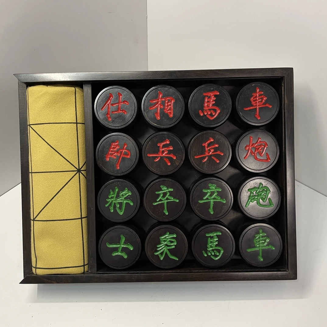 紫光檀木棋子棋盒 5 分送礼