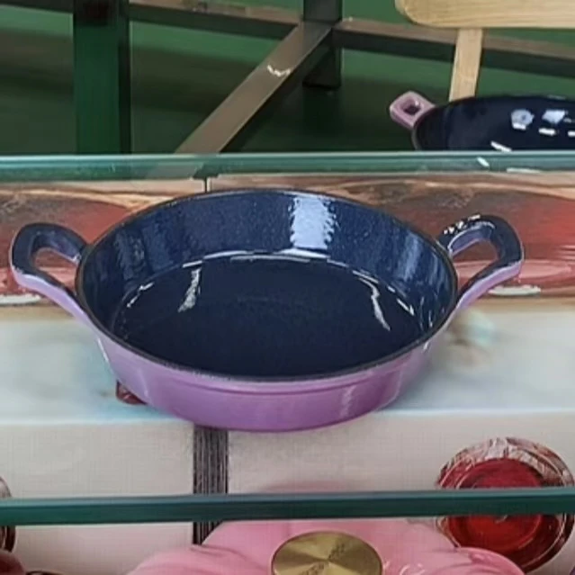 外贸18-20珐琅小煎锅加深无涂层不粘煎蛋锅