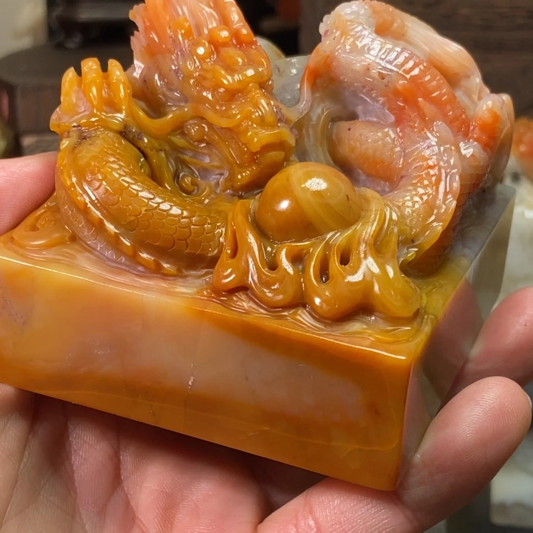 印石寿山石北部黄  传国玉玺