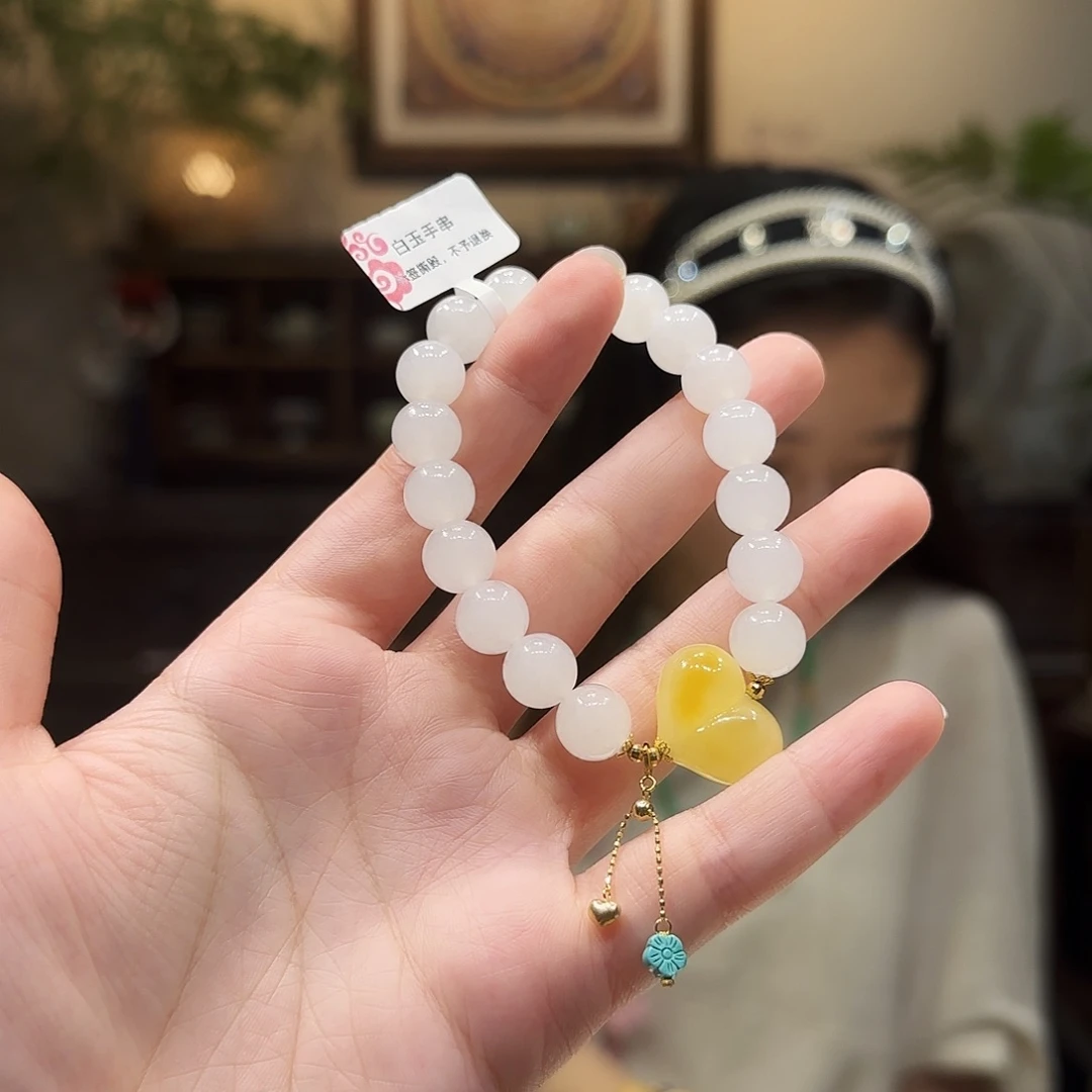 和田玉（白玉）未镶嵌手串10mm