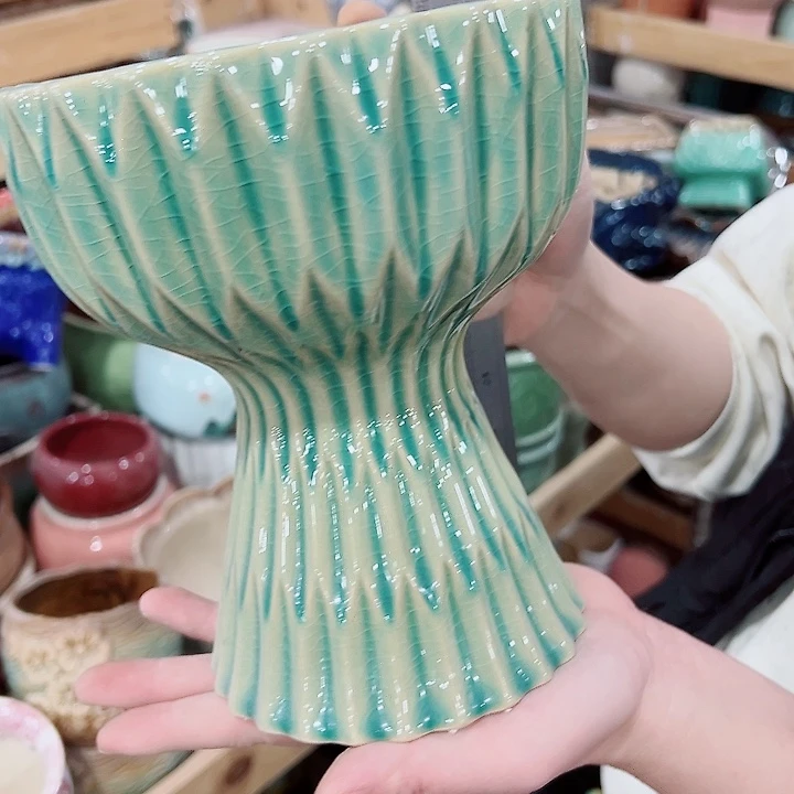 有孔，凑单福利满10元发货陶瓷多肉花盆！