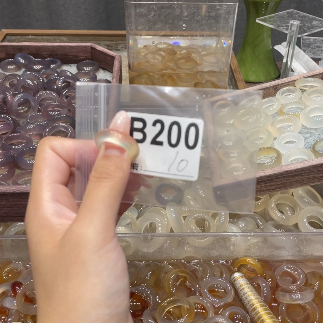 玛瑙/玉髓未镶嵌戒指200