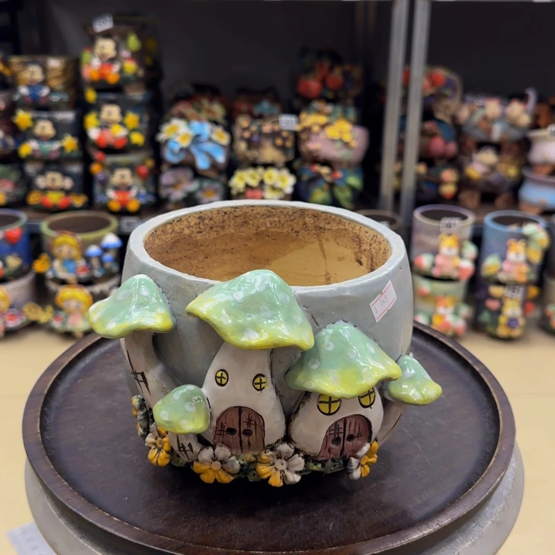 【闪购商品】圆**圆粗陶手捏