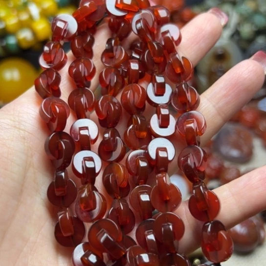 斯***佉玛瑙/玉髓未镶嵌颈饰