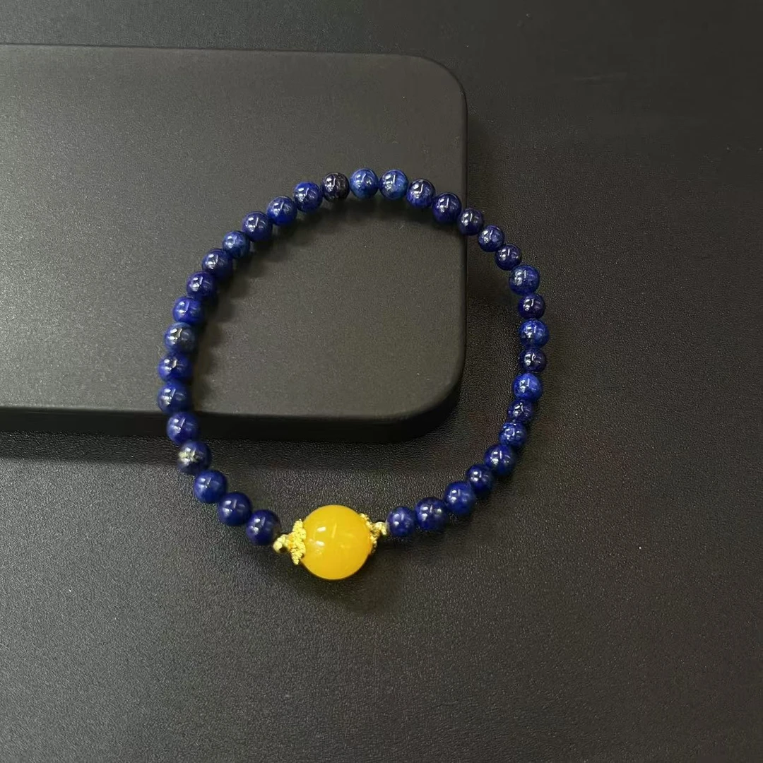 青金石蜜蜡手串4m*(单个多样性发货)189