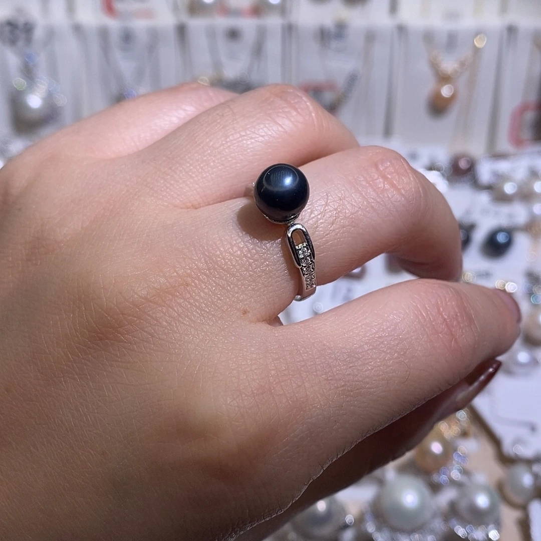 淡水珍珠未镶嵌戒指w