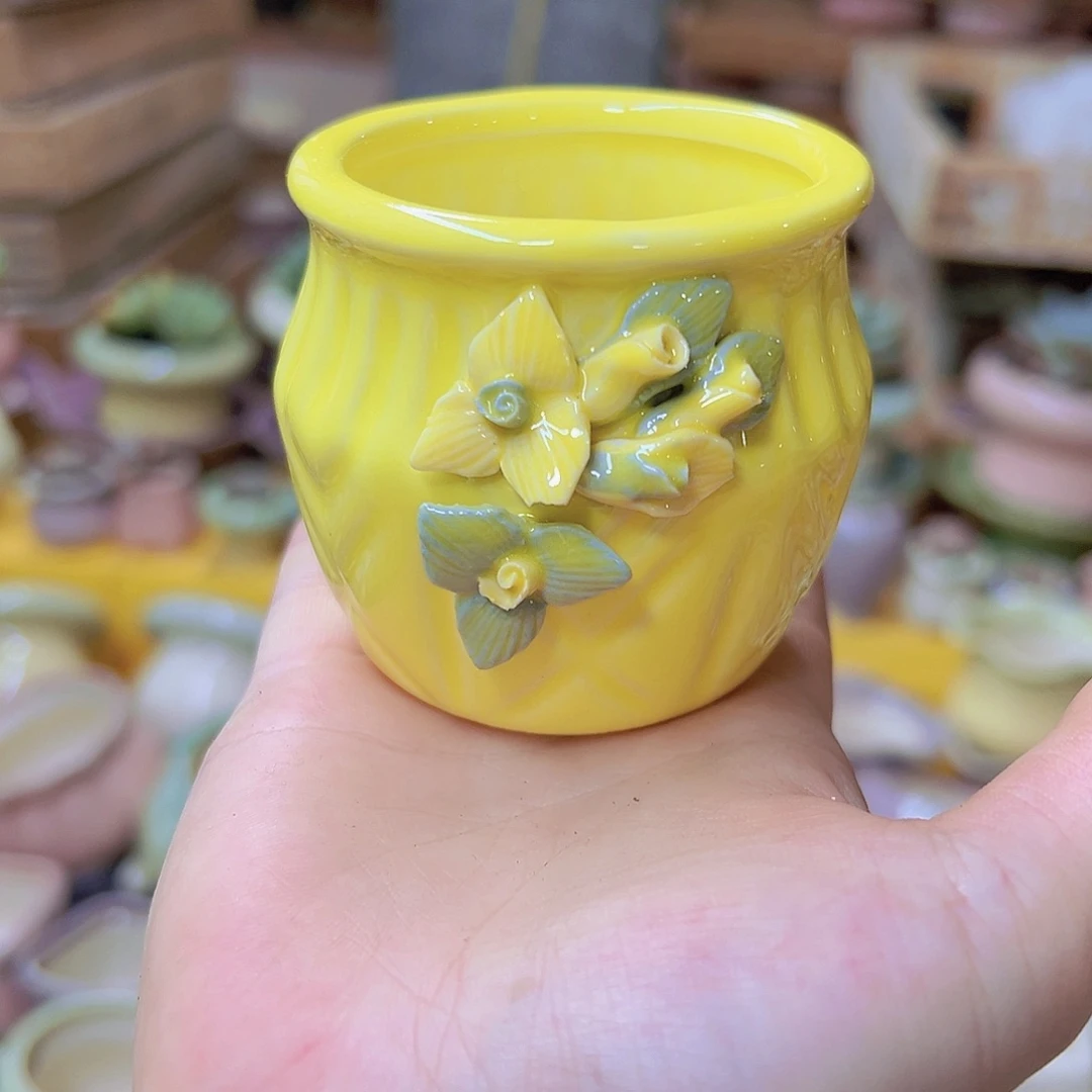 陶瓷花盆当场满12包邮