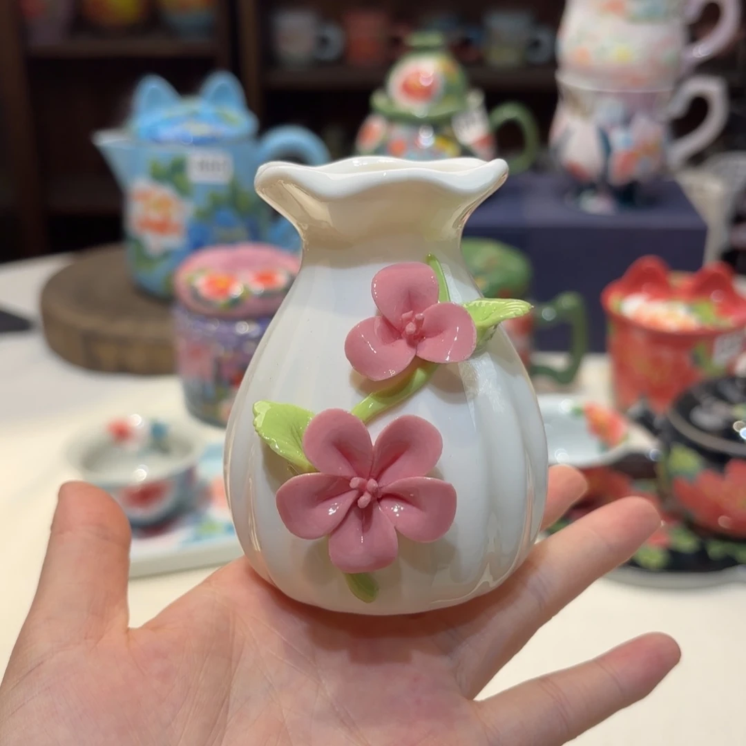 景德镇手绘高温釉下彩陶瓷茶具