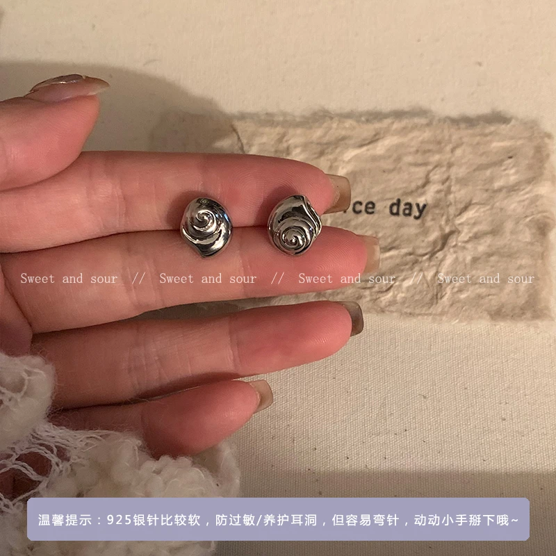 合金莫桑石耳饰 小众百搭设计感时尚个性耳环4006-02