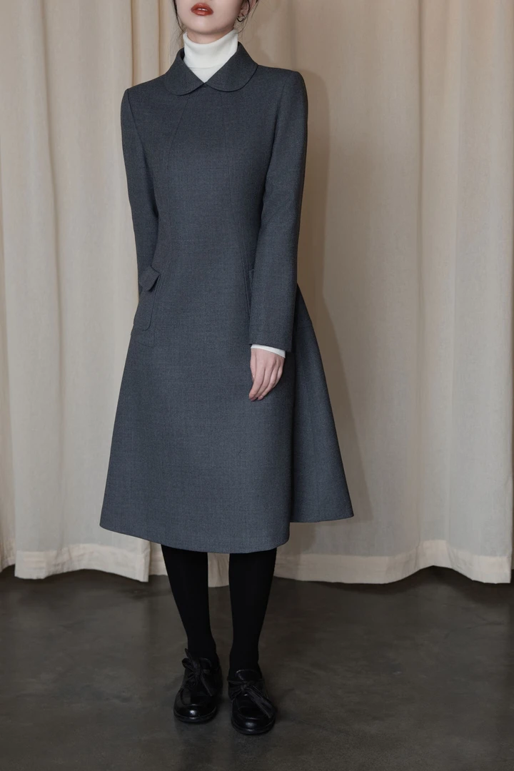 【EMPRESS/恩比麗蕬】春季连衣裙长款复古宽松休闲时尚百搭气质