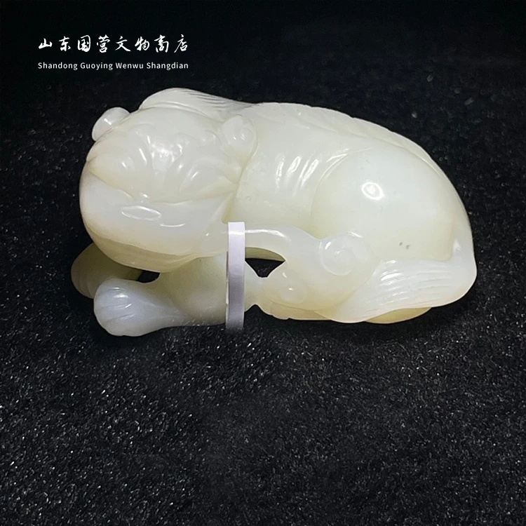 《清代》和田玉瑞兽摆件 山东国营文物商店 25041100610-280