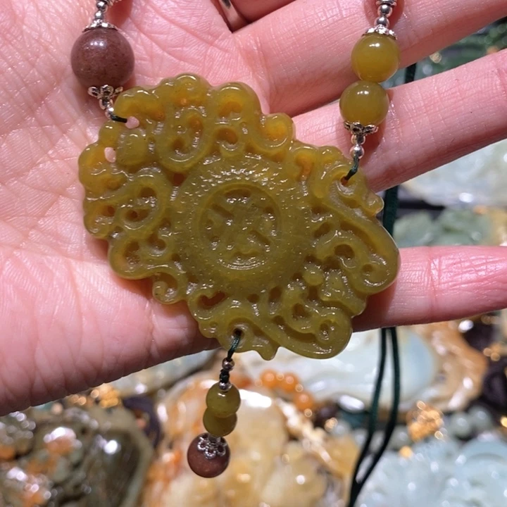 岫玉毛衣链未镶嵌