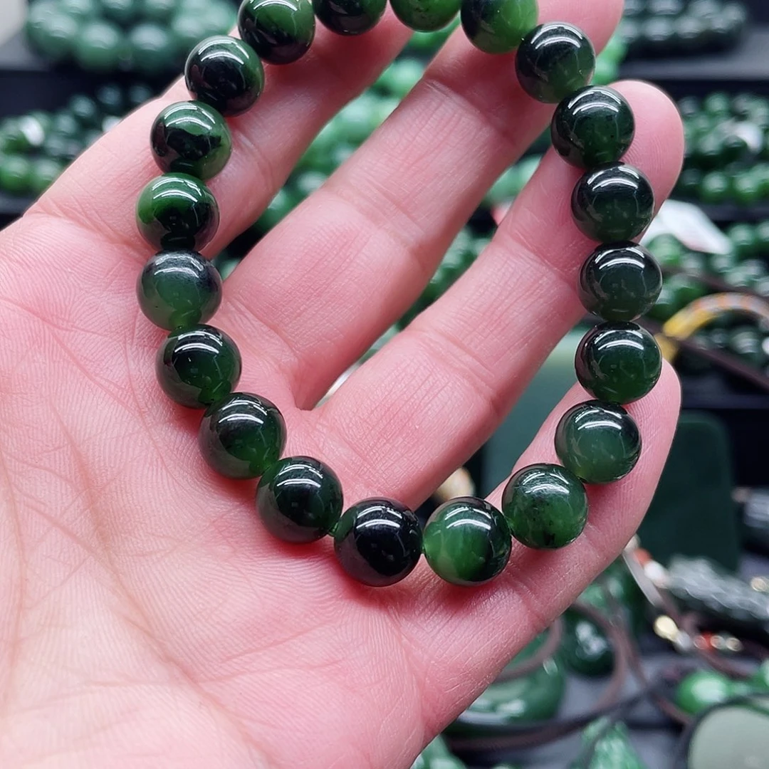 和田玉（碧玉）未镶嵌手链