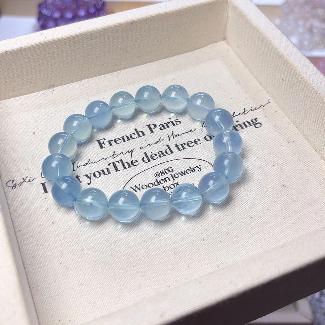 水晶手串未镶嵌樱****！天然水晶11.3mm