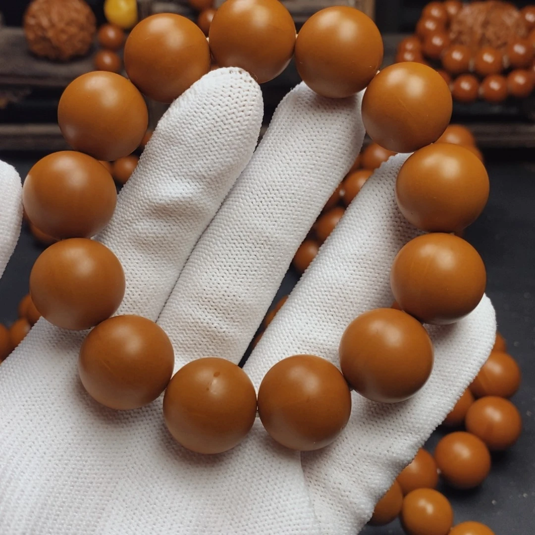 橄榄核手串/手链1.77尺寸广西铁核小孔精品