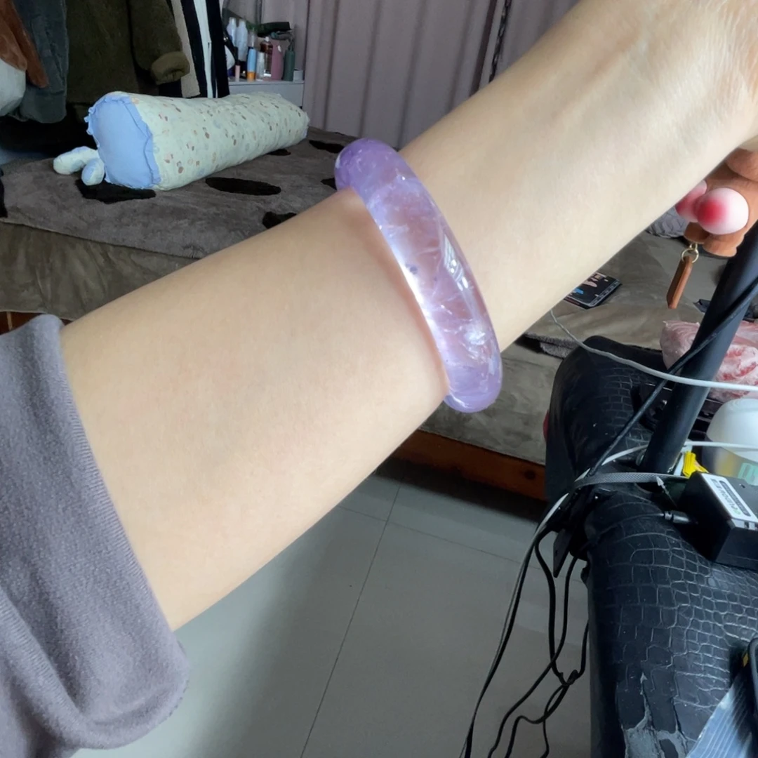 手镯水晶未镶嵌手镯59.6圈口5号