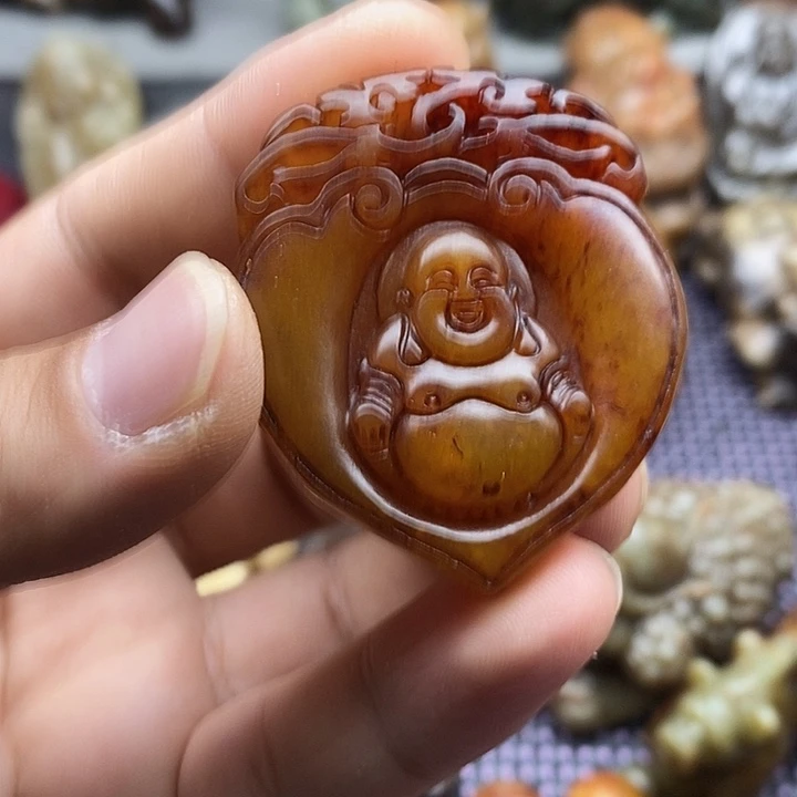 蛇纹石玉合金颈饰