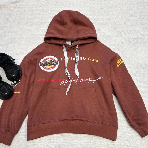 13333高端童装潮牌青少年加绒连帽卫衣W3