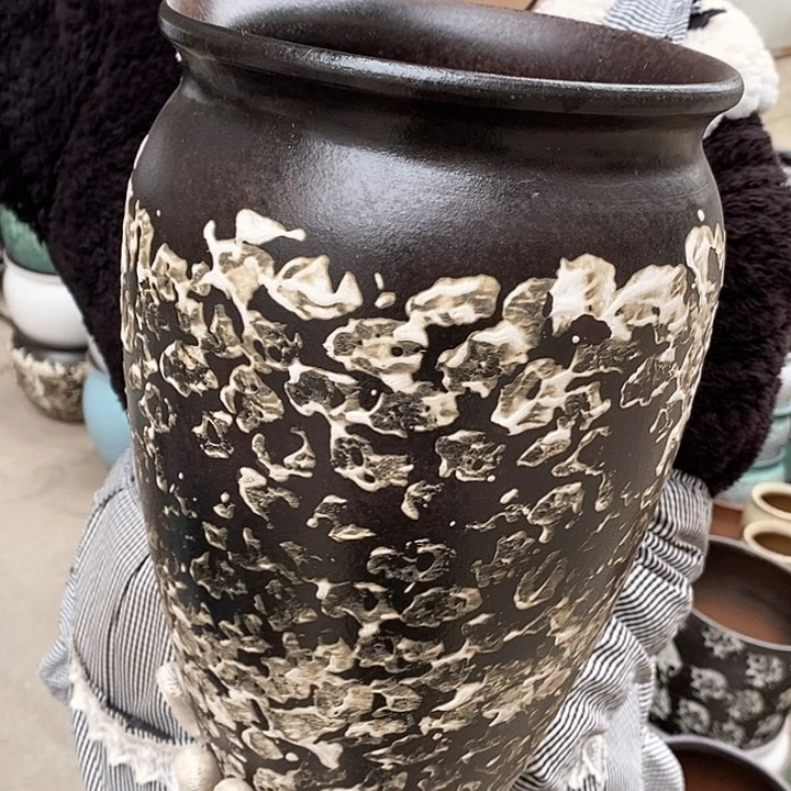 紫砂花盆正品口19高30