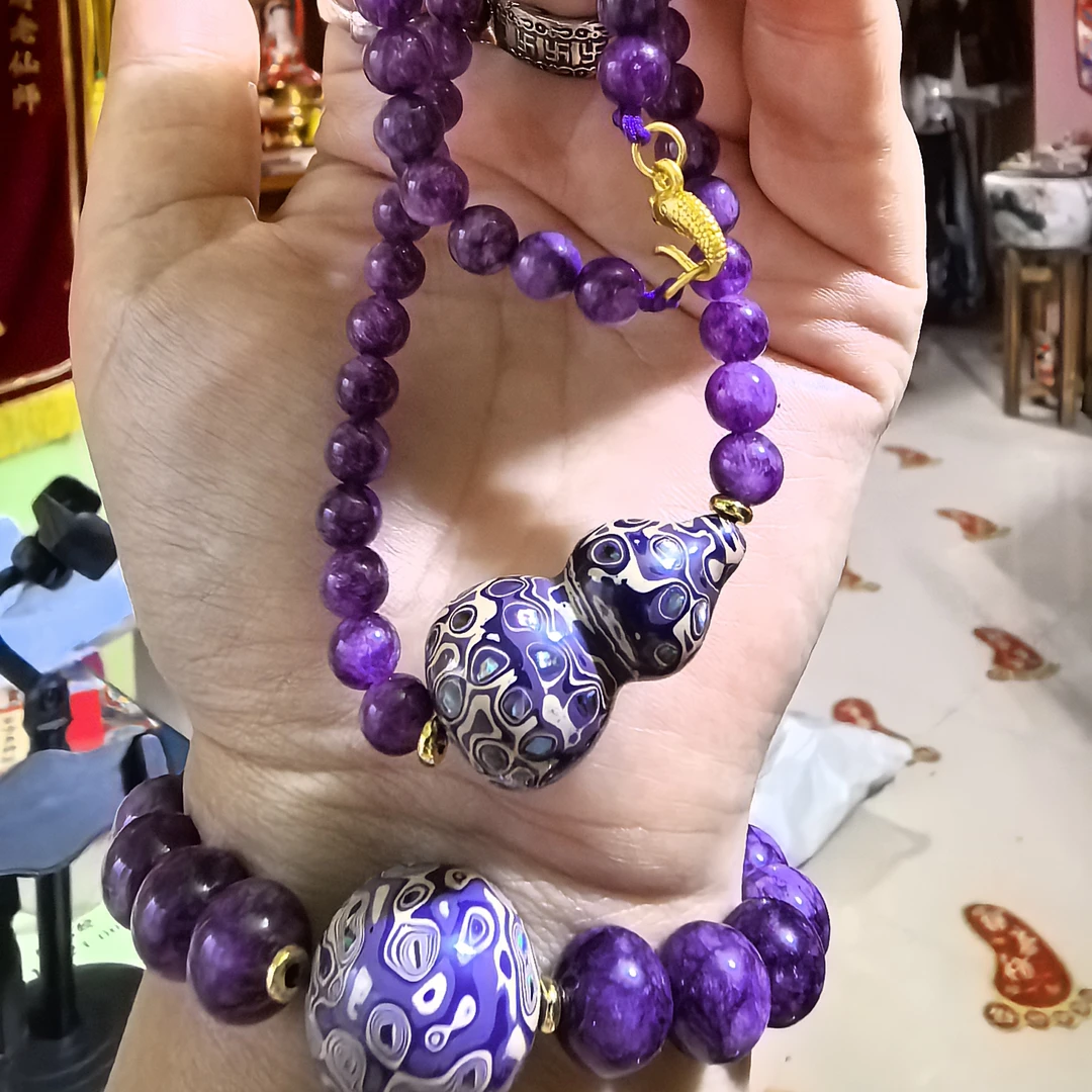 非金属木质手链 马姐推荐～紫气东来福禄财