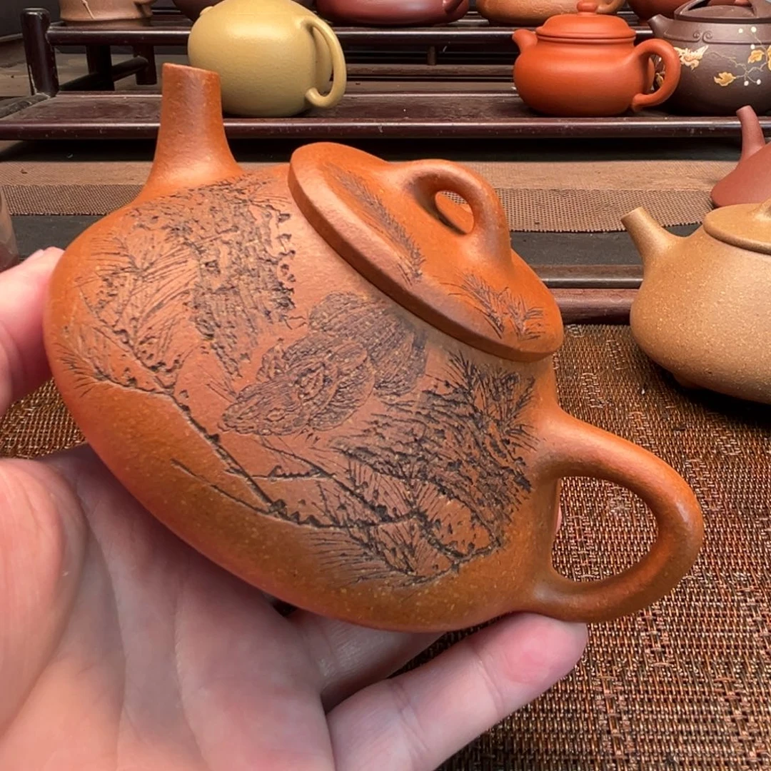 迦***萝茶壶紫砂原矿紫砂