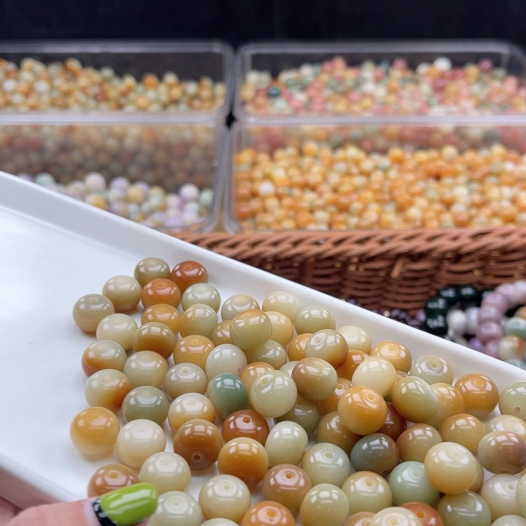 白玉菩提吊坠A/12mm/55颗