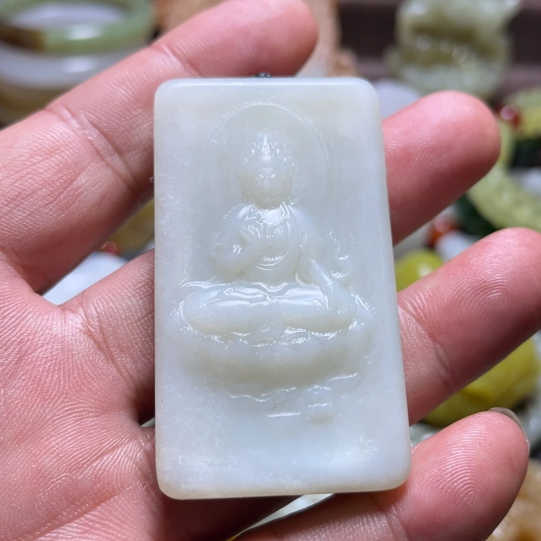 和田玉未镶嵌挂件