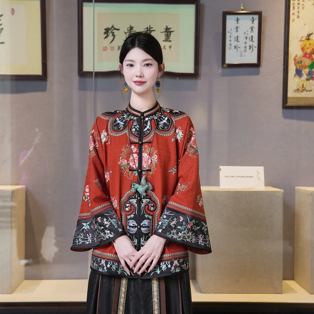 一枕槐安·【圆满太太服】新中式时尚减龄刺绣百搭立领重工太太服