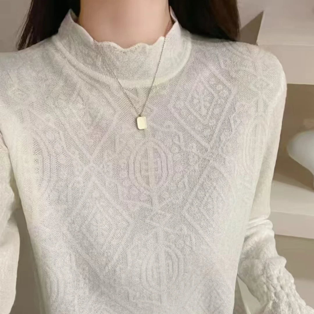 【打底衫】女士立领打底上衣秋款贴身长袖内搭