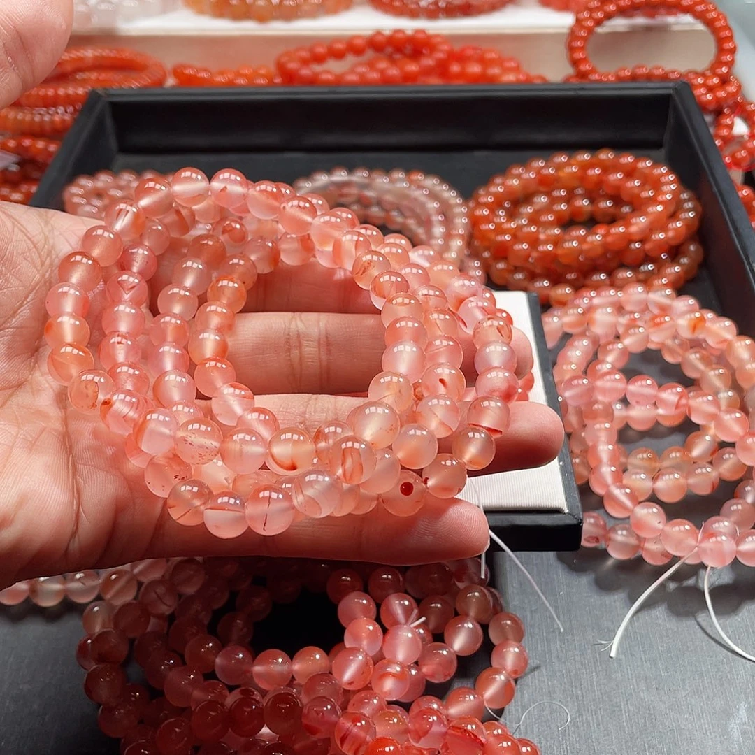 呱***婆南红玛瑙未镶嵌手链
