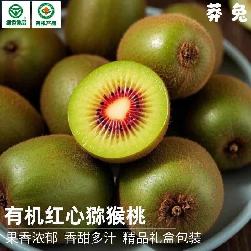 【莽兔精品】云南有机红心猕猴桃 纯甜 果肉细腻 礼盒包装