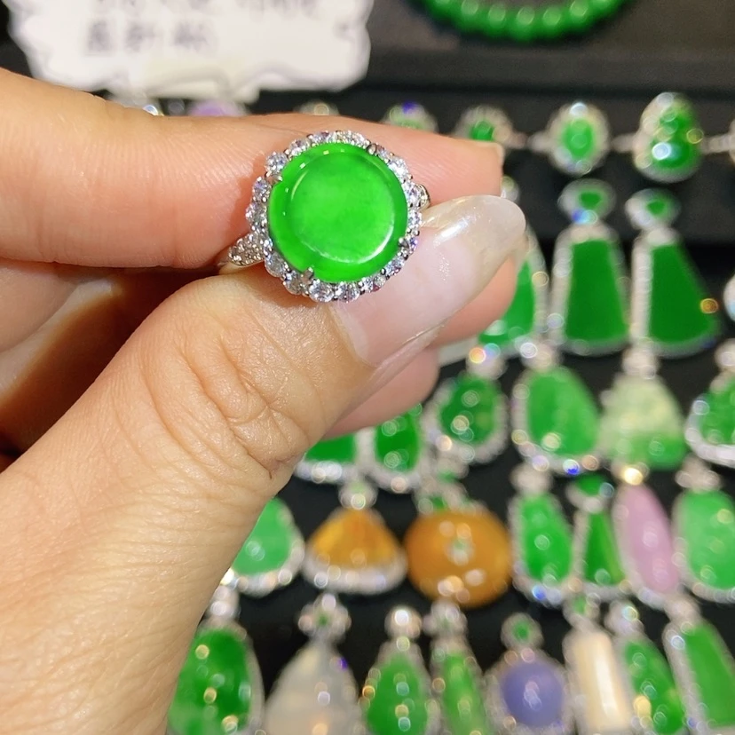 【闪购商品】翡翠戒指未镶嵌天然翡翠