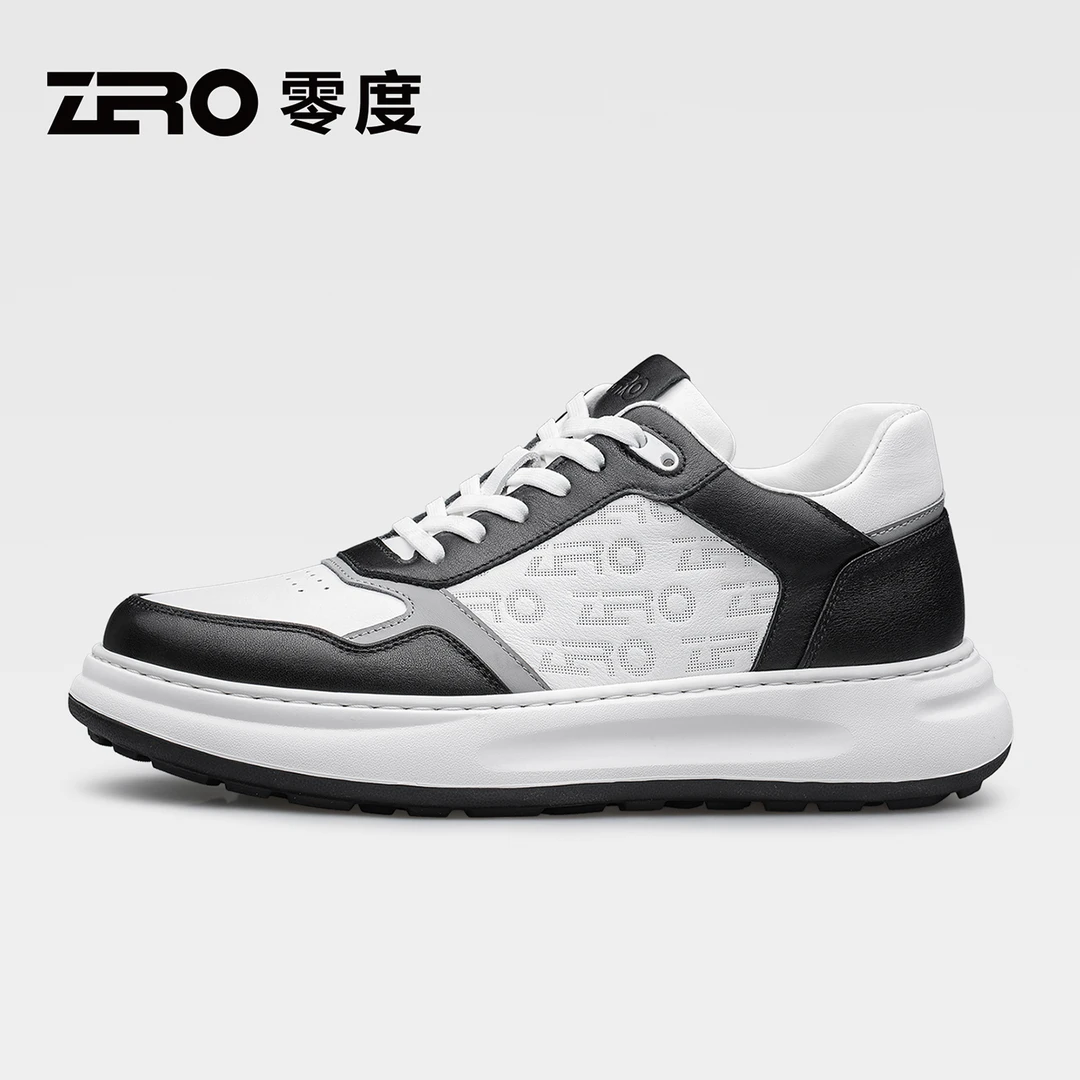 ZRO零度厚底小白鞋男士休闲板鞋白低帮鞋秋季百搭男士运动鞋53959