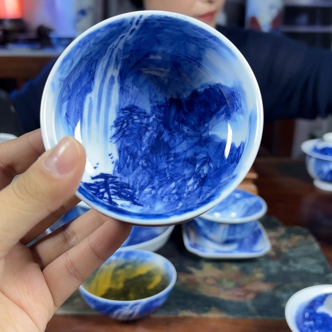 国一王老师手绘山水