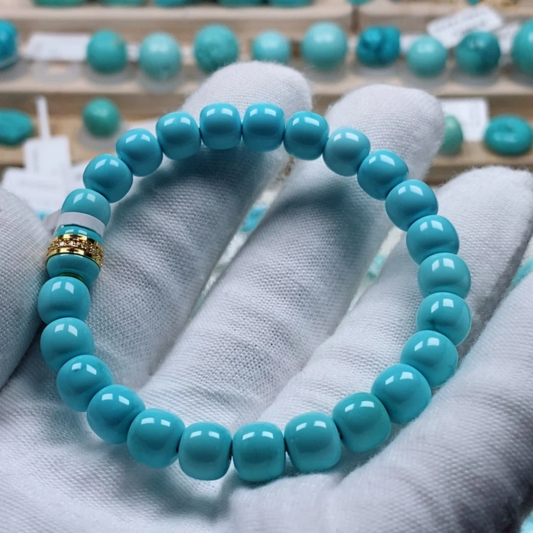 绿松石珠宝奇石未镶嵌蛋*