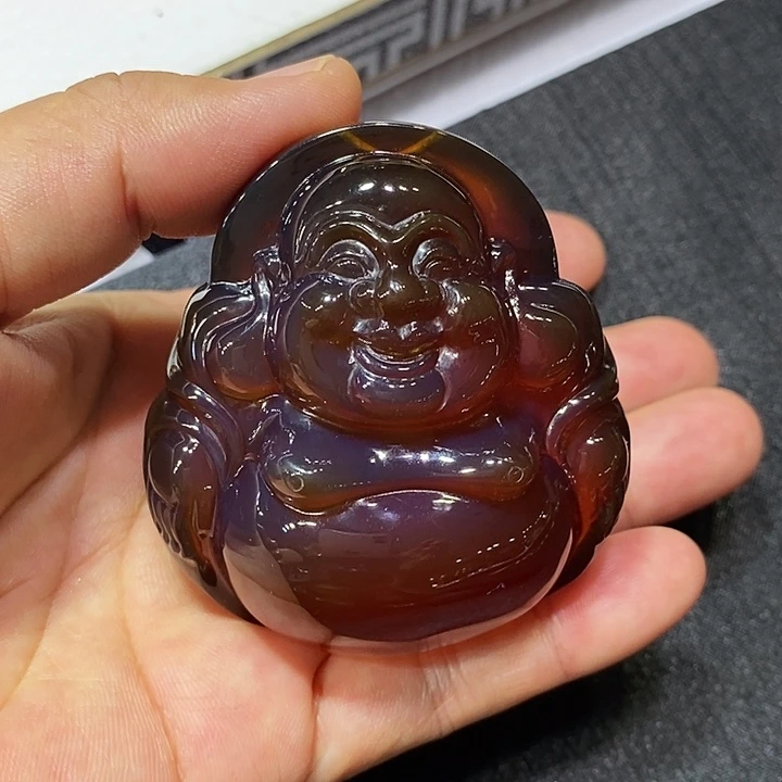 未镶嵌颈饰琥珀辛**人血珀佛公干放净水54.3