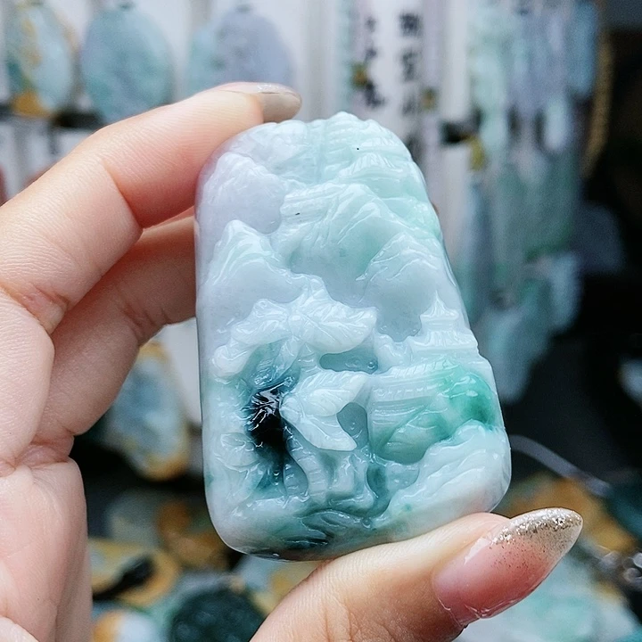 翡翠未镶嵌颈饰翡翠