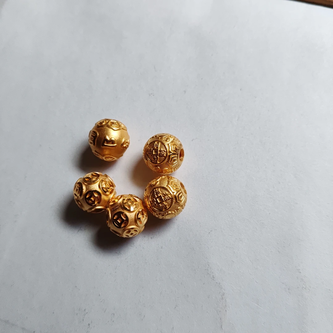 金元宝足金999貔貅珠子首饰