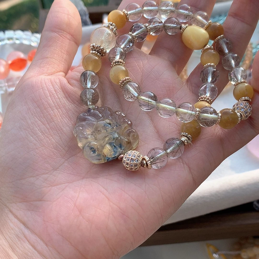 未镶嵌吊坠(赠链)水晶萤*虫