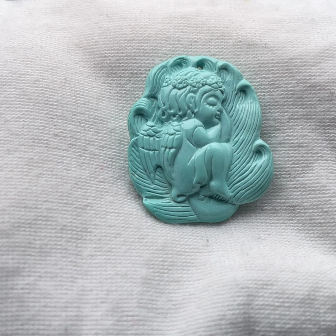 绿松石未镶嵌颈饰