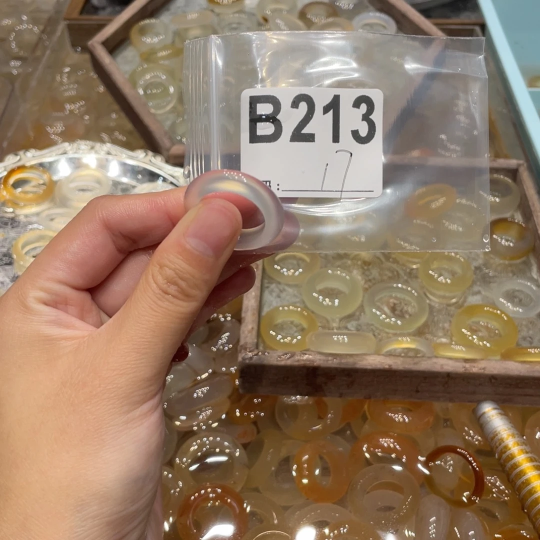 玛瑙/玉髓未镶嵌戒指213
