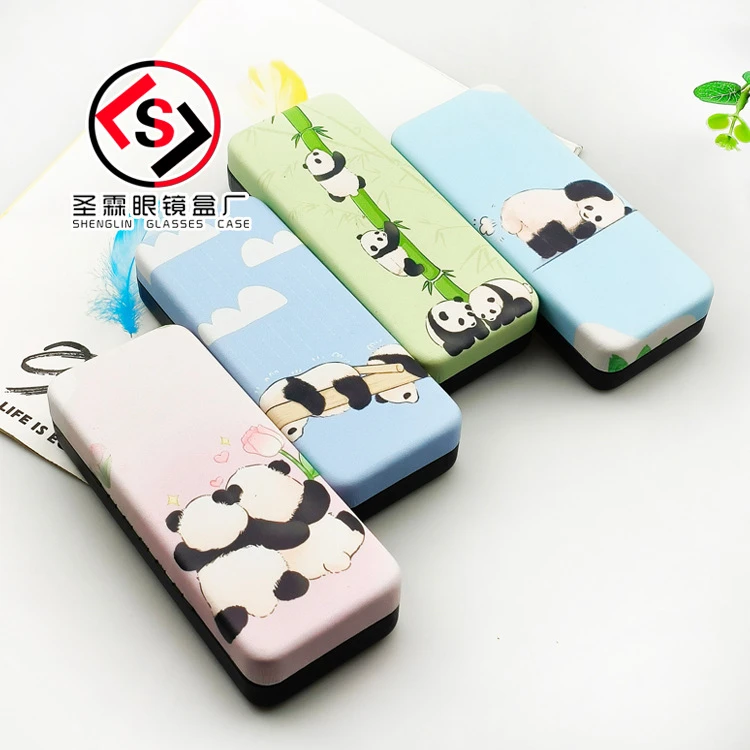 一百个起小狗大方眼镜盒抗压铁盒便携男卡通女士简约学生镜印logo