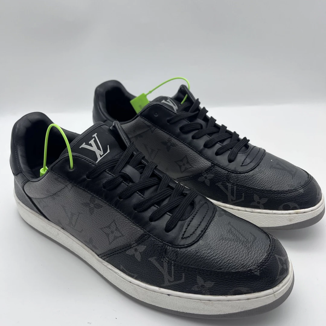 95新 LouisVuitton/路易威登 41.5欧码/经典黑灰色休闲时尚男鞋