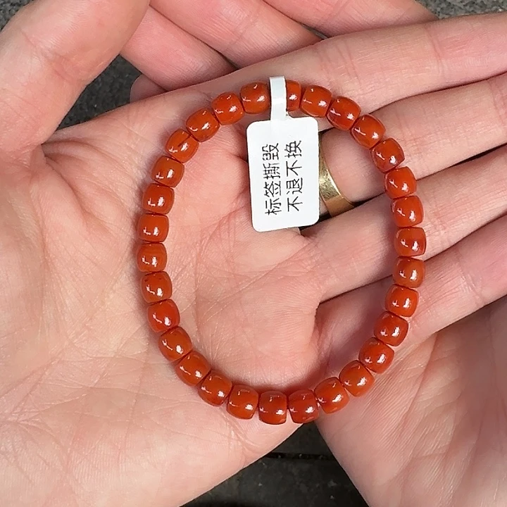 南红玛瑙手链未镶嵌手串原矿南红瓦西6➕