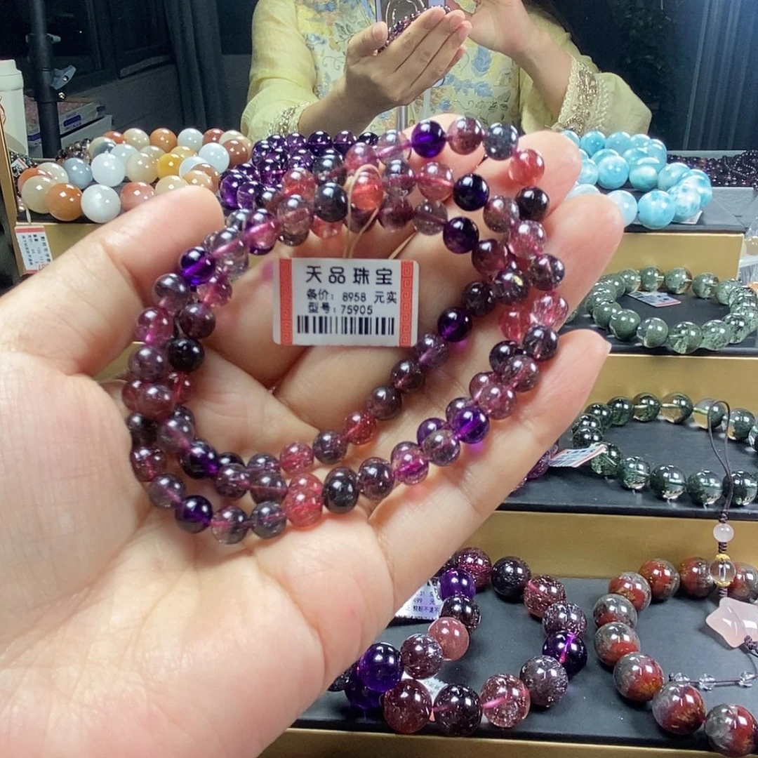 水晶手链未镶嵌超七三圈75905